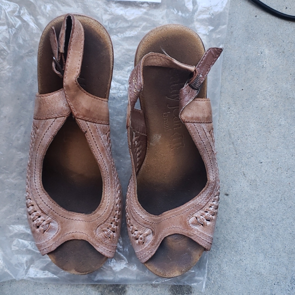 Cathy Jean US Open Toe Size Wedges Size  7